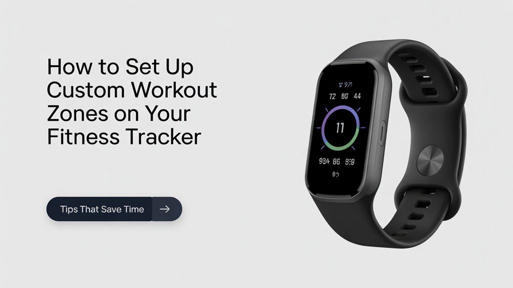customize fitness tracker zones